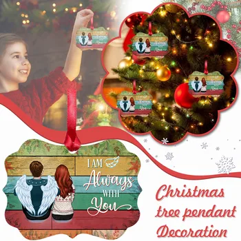 Коледа подвесное украса За приятелите, Дърво, Окачване за сестрите, Коледна гирлянда, Комплект дървени вкус бижута