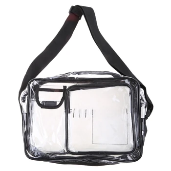 14-инчов антистатик чанта за чисти стаи с PVC, прозрачна домакински чанта за инструменти от инженерната магазин
