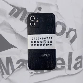 Калъфче за телефон с дизайн Личи Margiela Printing за iPhone 13 12 14 Pro Max MiNi 7 8 Plus X XR XS 11 SE 2 Задна капачка