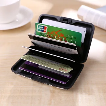 Алуминиев Държач за банкови карти RFID чантата Зебра, бизнес модерен калъф за защита на карти