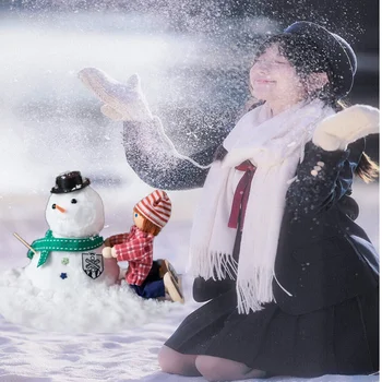 35,4 Унция фалшив снежната украса -Изкуствен сняг за коледната украса, за дисплеи, мигновени снежинки за празничен декор
