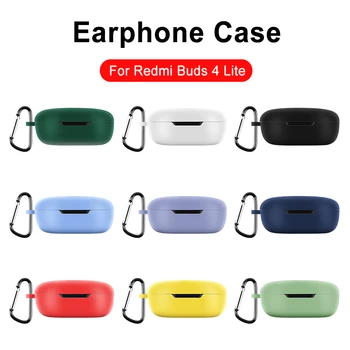 Преносим калъф за безжични слушалки, силиконов калъф за слушалки с дългоцевно оръжие, аксесоари за слушалки Redmi Рецептори 4 Lite