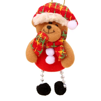 Коледна Елха, Висящи висулка Танцуващата Старецът Снежен човек Елен Мечка Тъканно Кукла Малък Висящ Коледен декор Коледен Подарък