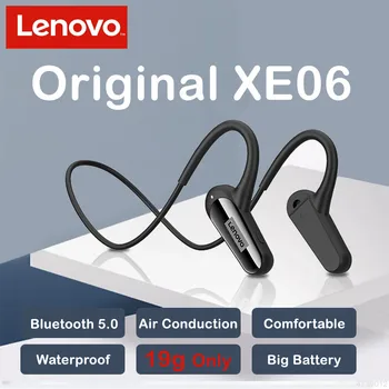 Оригинални Безжични Bluetooth Слушалки Lenovo XE06 Air Conduction IPX7 Водоустойчив Слушалки 9D Стерео Слушалки в ушите С Микрофон