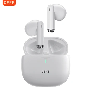 Безжични Слушалки QERE E28 НОВИ TWS Bluetooth 5,3 HD, Микрофон HI FI Слушалки 13 мм Драйвер С Ниско Закъснение слот водоустойчив Втулки
