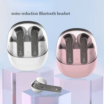Нови Безжични Bluetooth Прозрачна слот музикални слушалки с голям радиус на действие и висок звук