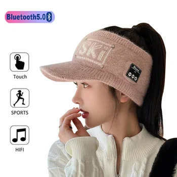 Безжични слушалки AMTERBEST, спортни слушалки с Bluetooth, шапка за зимата 