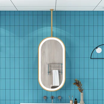 - Рефлексен Подчертаване на Елегантен Дизайн, Метален Кант Огледало за баня Без Замъгляване Грим Miroir Salle De Bain Аксесоари за баня
