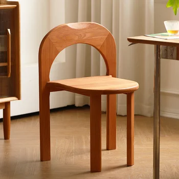 Трапезария стол в Скандинавски стил, Луксозен Дизайнерски Стол от масивно Дърво, Модерен Дъбов стол с един прост стол, една Маса за кафе-сладкарница и ресторант, Мебели Muebles WKDC