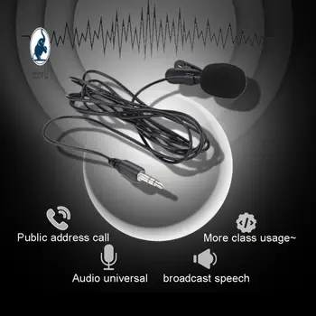 Портативен преносим микрофон, универсален микрофон за слушалки, студиен микрофон с ревери, лесен за използване, компактен, необходими за провеждане на конференции Екскурзовод