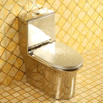 Свързан до голяма тръба безшумен silver тоалетна чиния, распылительный сифон, крупнокалиберный керамични водна помпа, тоалетна и баня