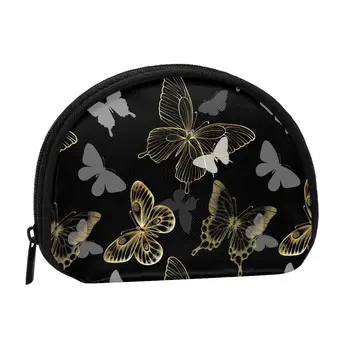 Чантата с пеперуди, Женствена чанта за пазаруване, Преносима Сребърна чанта за монети, Пътна Мини-кредитна карта, чанта за документи за самоличност, подарък