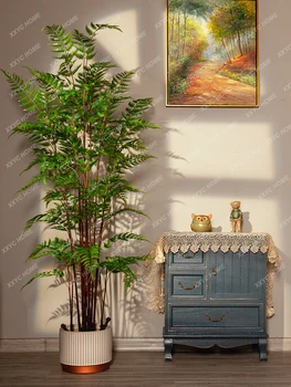 Изкуствено дърво Папрат, Изкуствени дървета, Билки в саксии, Пейзаж на пода в хола